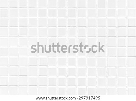 White tile wall, White ceramic brick tile wall