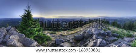 An Hdr Panorama Taken On Top Of A Mountain. Mount Pisgah, Eugene, Oregon, United States.