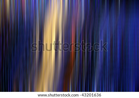 Calm blue abstract background that represents cars driving in a street at dusk with rain