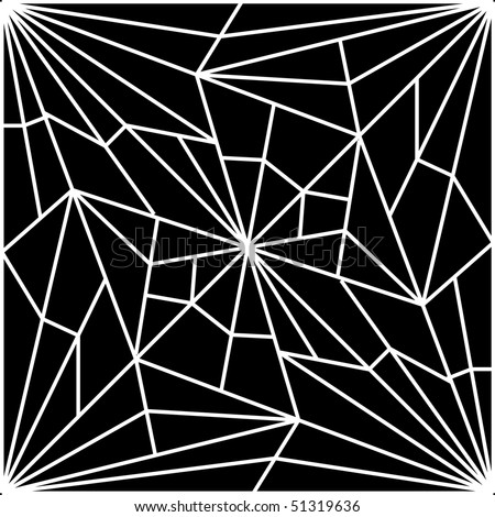 ... computer generated background illustration of a cracked spider web