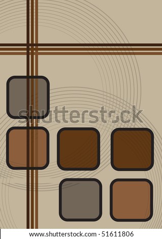 Graphic Design School on Old School Retro Vintage Graphic Design Layout With Brown Colors Stock