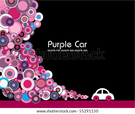 stock vector Purple Car