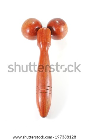 wooden roller tool for Thai massage