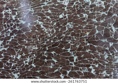 Background of broken and cracked mirror texture