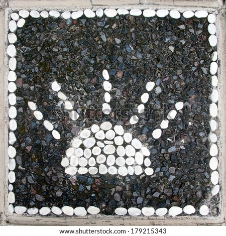 Pebble stone flooring decoration texture