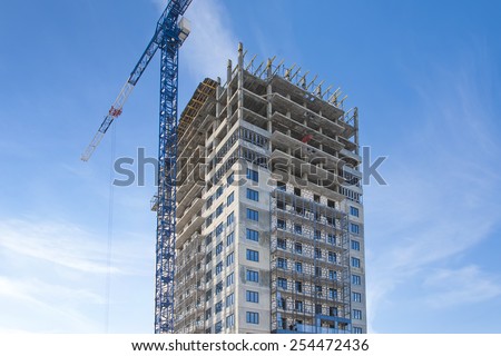 Construction of high-rise residential building