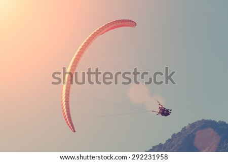 Paragliding tandem, duet