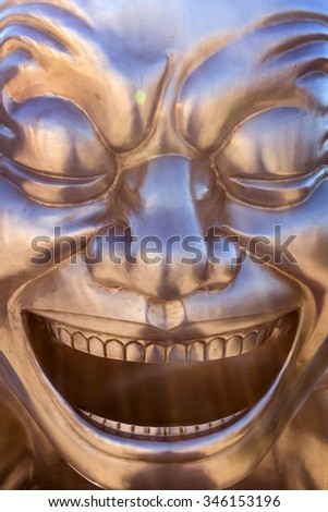 Statue of laughing man, Georgia