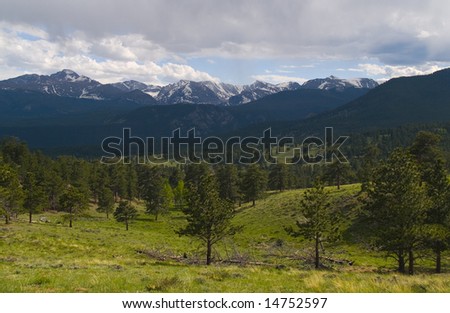 The Front Range of the Rocky Mountains in Rocky Mountain National Park