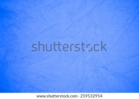 Crumpled blue paper background