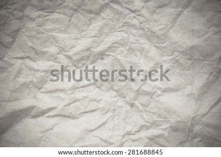 Texture white crumpled paper background.