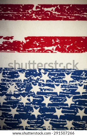 Vintage American flag background.