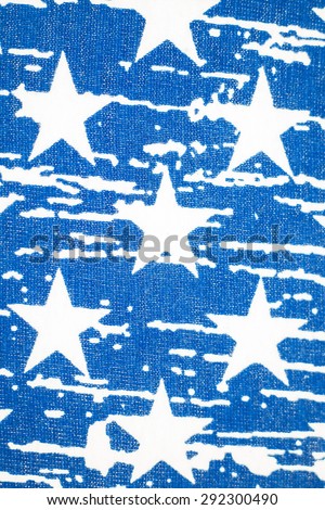 Stars on American flag vintage background.
