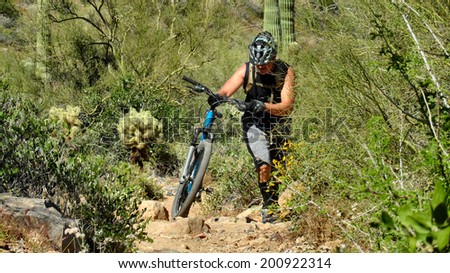 Mountain biking in the Sonoran Desert