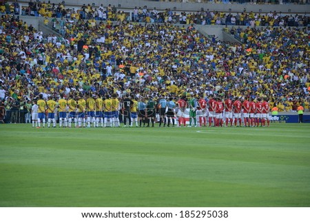 Rio de Janeiro May 20 2013 ENGLAND and Brazil in the Maracana stadium Rio de Janeiro May 20 2013 ENGLAND and Brazil in the Maracana stadium