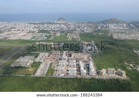 RIO DE JANEIRO, April 5, 2014 - Aerial Photos ZONE WEST CITY OF RIO DE JANEIRO