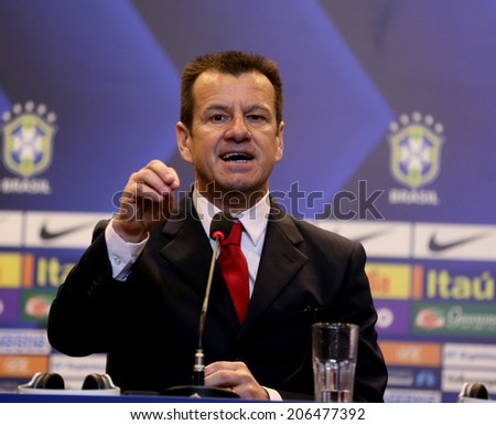 Rio de Janeiro, July 22, 2014 - Presentation of the new manager of the Brazilian national football team. Sr.Dunga. NO USE IN BRAZIL.