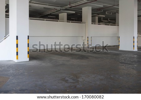 parking space for car in condominium building