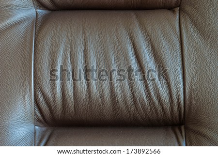 high grade leather covering in sofa