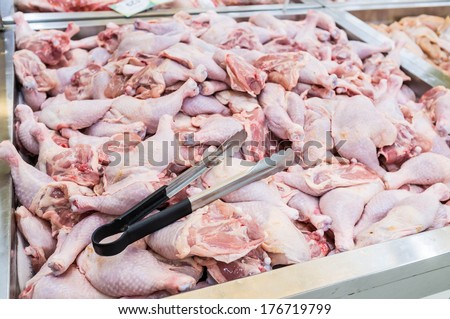 fresh raw chicken for making dinner