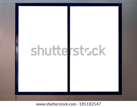 blank information led screen with modern style frame