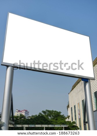 business presentation in blank led billboard