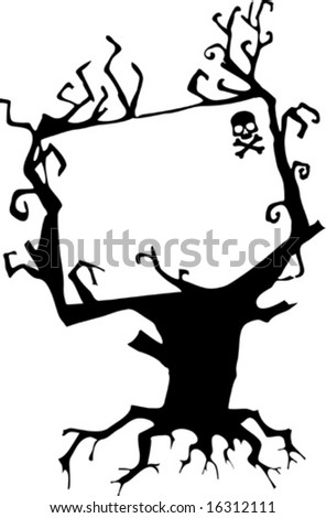 Halloween Tree Stock Vector Illustration 16312111 : Shutterstock