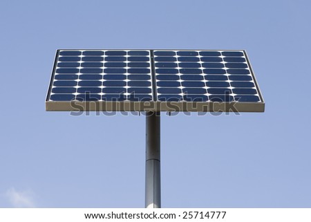 Alternative energy sources - photocell board.