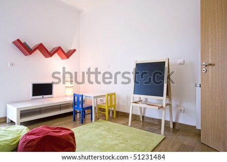 Modern design interior with elegant designed furniture (empty interior)