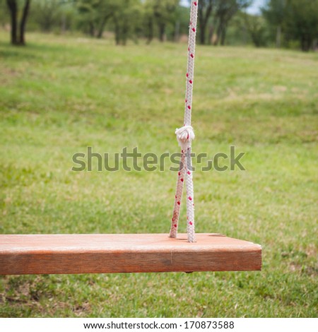 Wood swing