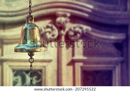 antique rusty bell