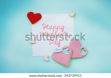 Heart cookies gift for Fathers day, Mothers day or Valentines day