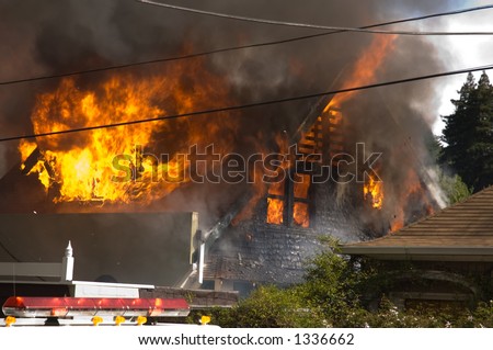 House is consumed in fire in Mill Valley, California