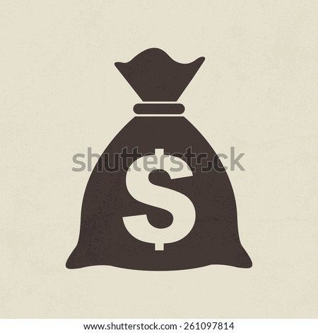 Money bag icon - Vector