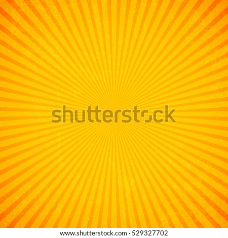 Sun rays, Old paper with stains - Vector