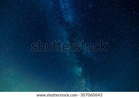 milky way on night sky, abstract natural background