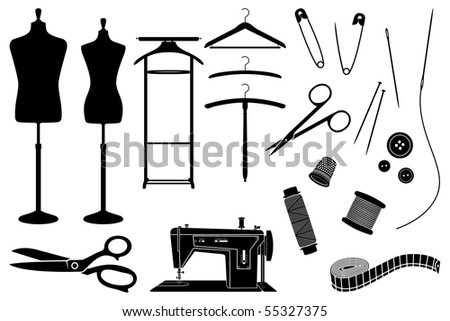 Black And White Objects. equipment lack and white