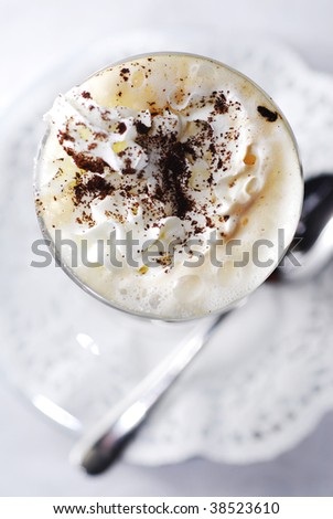 cappuccino with whipped cream