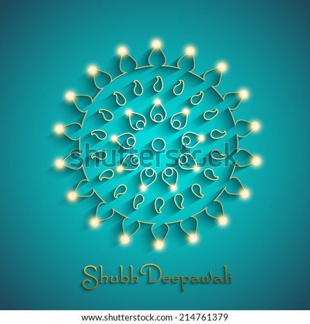 Vector Illustration of glowing Decorative Background for Diwali Vector Illustration of glowing Decorative Background for Diwali