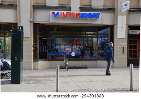 HELSINKI, FINLAND, FEBRUARY 17, 2015 - The Intersport Group is an international sporting goods retailer. The company\'s headquarters are located in Bern, the capital of Switzerland