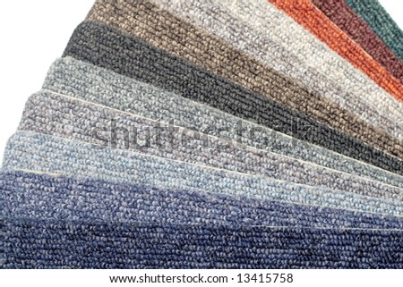 color range of carpet samples can serve as background