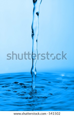 pending cool blue water drop