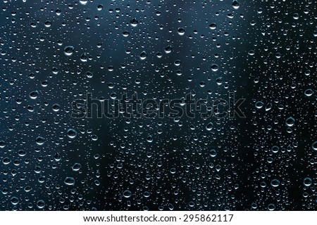 Raindrops on glass. Can be used as background