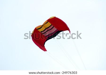 giant bed like kite in flying action