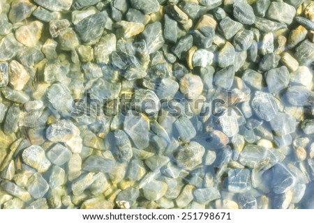 Spa stones in water helps to relax.