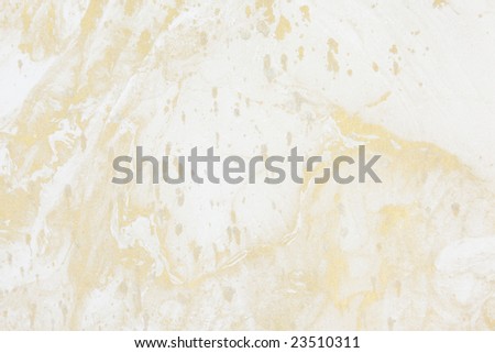 Background of natural rice paper with gold marbled design