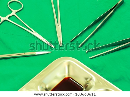 emergency equipment The stitches