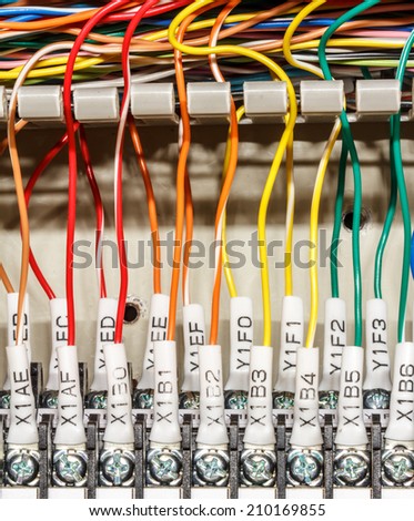 PLC --- input wires used in industry.