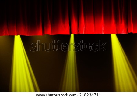 Stage lights at theater.
