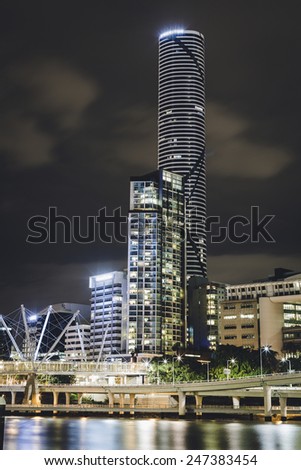 Modern architecture in Brisbane, Australia.